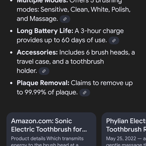 Black Sonic Electric Toothbrush. Great For Christmas! 🎅 - Picture 3 of 3